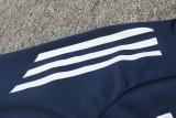 2024 AD Navy blue Half Pull Tracksuit