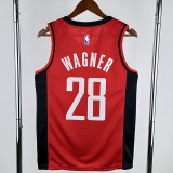 22-23 ROCKETS WAGNER #28 Red Away Top Quality Hot Pressing NBA Jersey