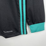 2017-2018 Real Madrid Away Long Sleeve Retro Soccer Jersey