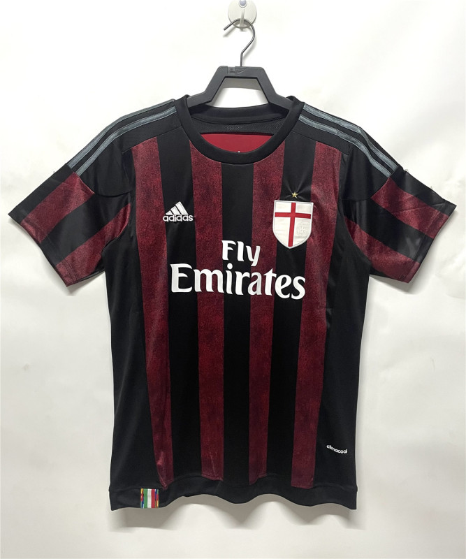 Mens AC Milan Retro Home Jersey 2015/16