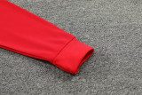 2024 JOM Red Half Pull Tracksuit
