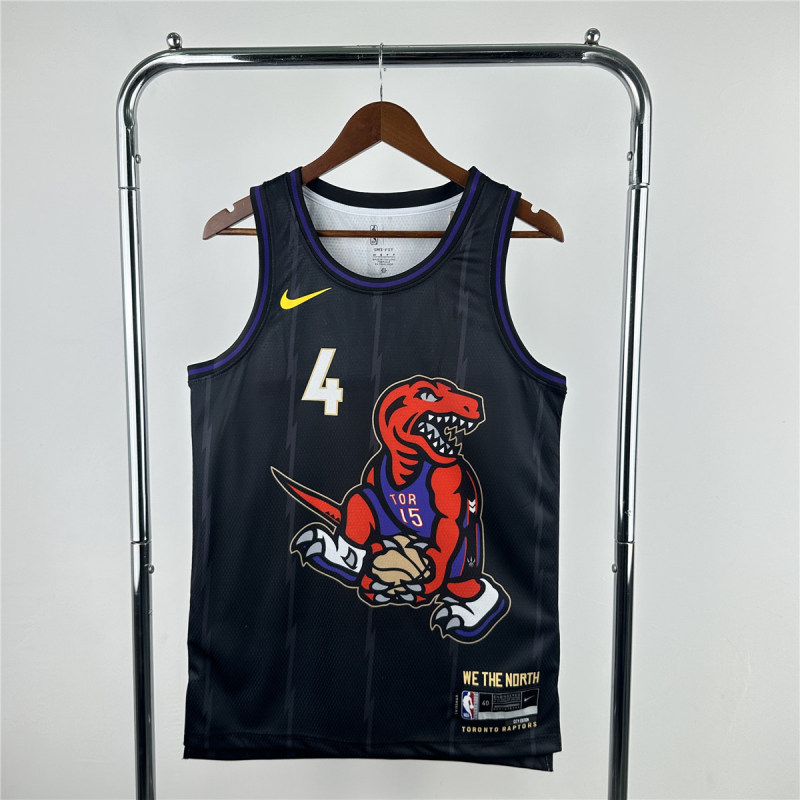 Mens Toronto Raptors Nike Black 2024/25 Swingman Jersey - City Edition