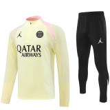 24-25 PSG Beige Half Pull Tracksuit