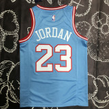 BULLS JORDAN #23 Blue Top Quality Hot Pressing NBA Jersey