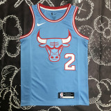 BULLS BALL #2 Blue Top Quality Hot Pressing NBA Jersey