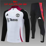 Kids Manchester United Training Suit White 2024/25
