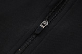 24-25 AD Black Half Pull Tracksuit