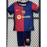 24-25 Barcelona   Home  Kids tracksuit suit