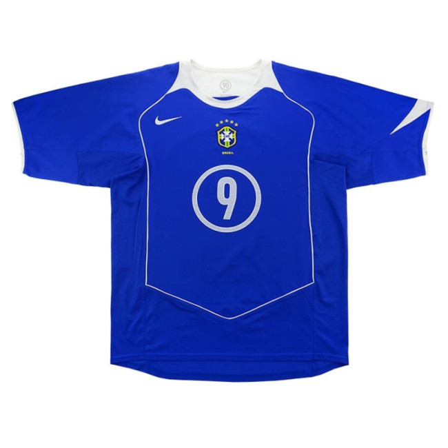 Mens Brazil Retro Away Jersey 2004