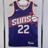 23-24 SUNS AYTON #22 Purple Top Quality Hot Pressing NBA Jersey