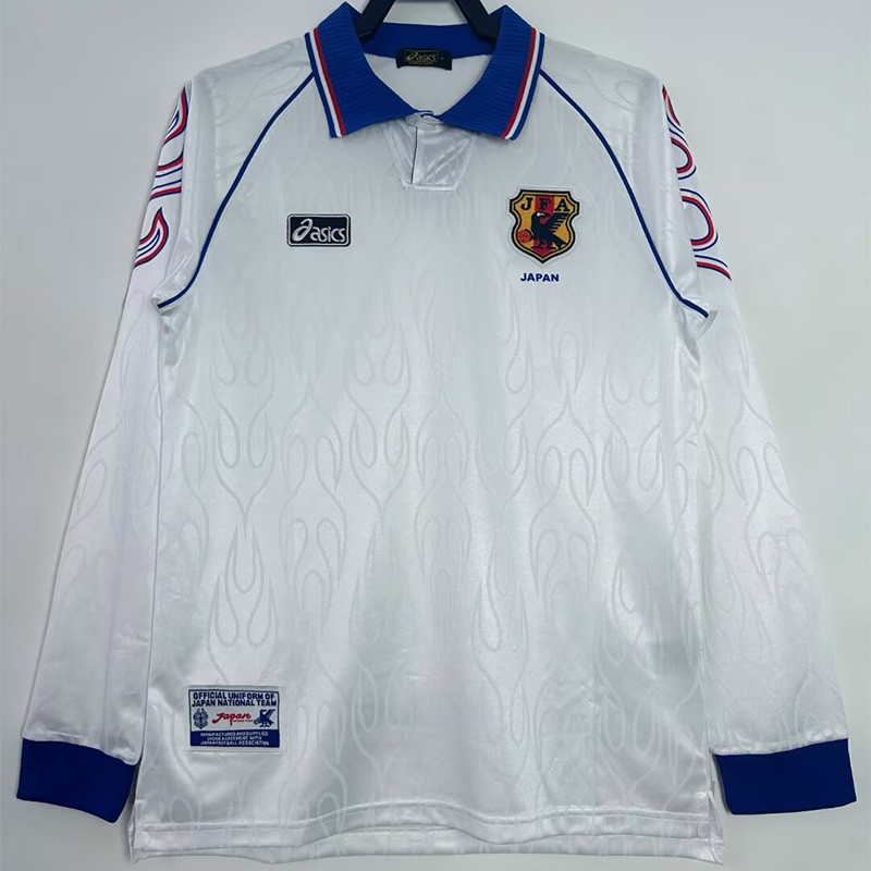 1998 Japan Away Long Sleeve Retro Soccer Jersey
