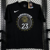 T223 WARRIORS GREEN #23 Black High Quality Casual T-Shirt