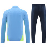 24-25 Man City Light blue Half Pull Tracksuit