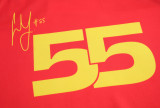 2023 F1 Formula One Ferrari #55 Red Racing Suit (圆领55号)