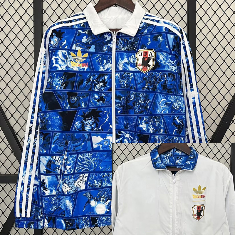 2024 Japan Anime Edition Blue & White Double Sided Windbreaker
