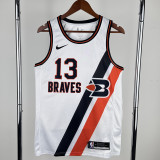 2019-20 Clippers GEORGE #13 White City Edition Top Quality Hot Pressing NBA Jersey