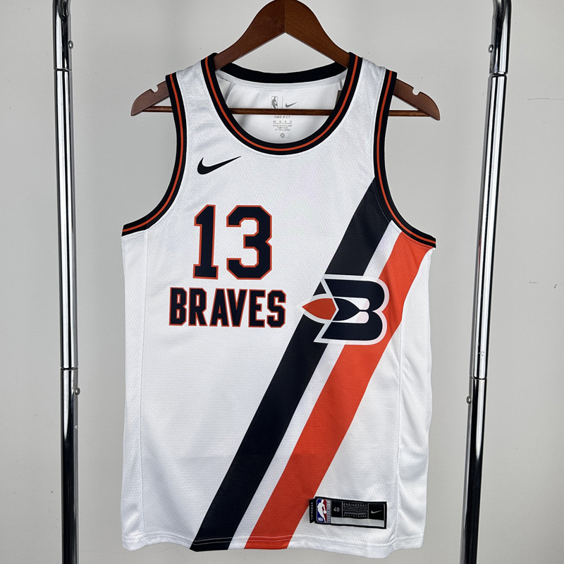 2019-20 Clippers GEORGE #13 White City Edition Top Quality Hot Pressing NBA Jersey