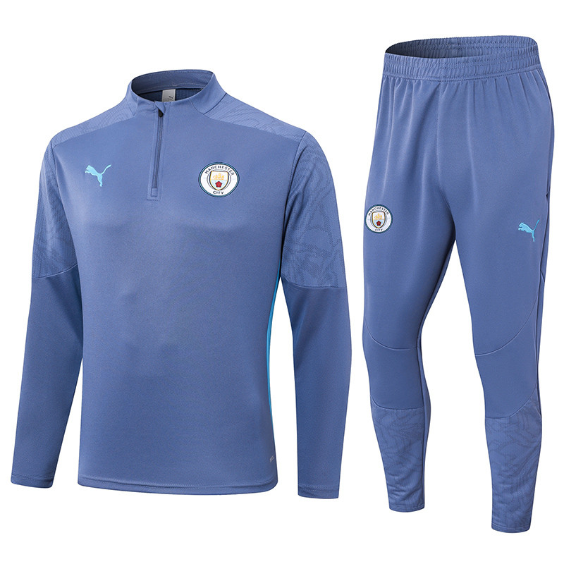 24-25 Man City Gray Half Pull Tracksuit