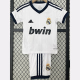 2012-2013  Real Madrid  Home Kids Retro Soccer Jersey