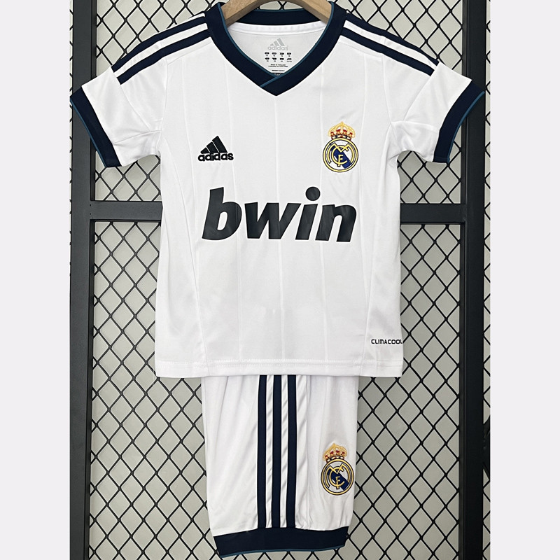2012-2013  Real Madrid  Home Kids Retro Soccer Jersey
