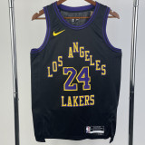 23-24 LAKERS BRYANT #24 Black City Edition Top Quality Hot Pressing NBA Jersey