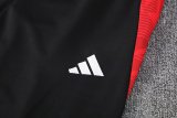Mens Manchester United Hoodie Sweatshirt + Pants Training Suit Black II 2024/25