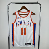 Mens New York Knicks Nike White 2024/25 Swingman Jersey - City Edition