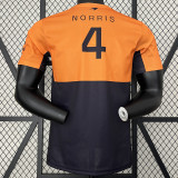 2024 Formula One McLaren #4 Black Yellow Racing Suit (圆领)