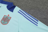 24-25 Spain Light blue Half Pull Tracksuit (半拉链)
