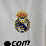 2009-2010 Real Madrid  Home Long Sleeve Retro Soccer Jersey