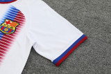 24-25Mens Barcelona White Training Short Suit