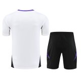 Mens Real Madrid Short Training Suit White 2024/25