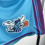 23-24 HORNETS Retro Blue Shorts Pants