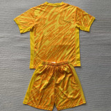 24-25 Netherlands Yellow GoalKeeper Kids Soccer Jersey