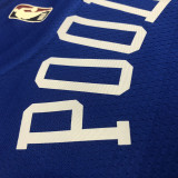 22-23 WARRIORS POOLE #3 Blue Top Quality Hot Pressing NBA Jersey (Retro Logo)