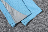 24-25  Atletico Madrid Light blue Half Pull Tracksuit