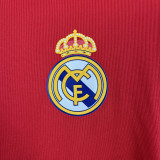 2011-2012  Real Madrid  Away Red Long Sleeve Retro Soccer Jersey