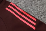 24-25 Bayern Deep Red Half Pull Tracksuit (半拉链)