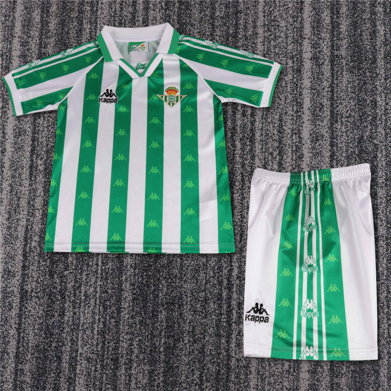 Kids Retro Real Betis Home Jersey 1995/97