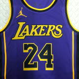 22-23 LAKERS BRYANT #24 Purple Top Quality Hot Pressing NBA Jersey (Trapeze Edition)