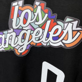 T262 Clippers WESTBROOK #0 Black High Quality Casual T-Shirt