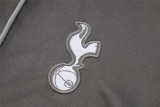 Mens Tottenham Hotspur Hoodie Jacket + Pants Training Suit Grey 2024/25