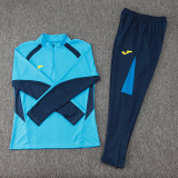 2024 JOM Lake Blue Half Pull Tracksuit