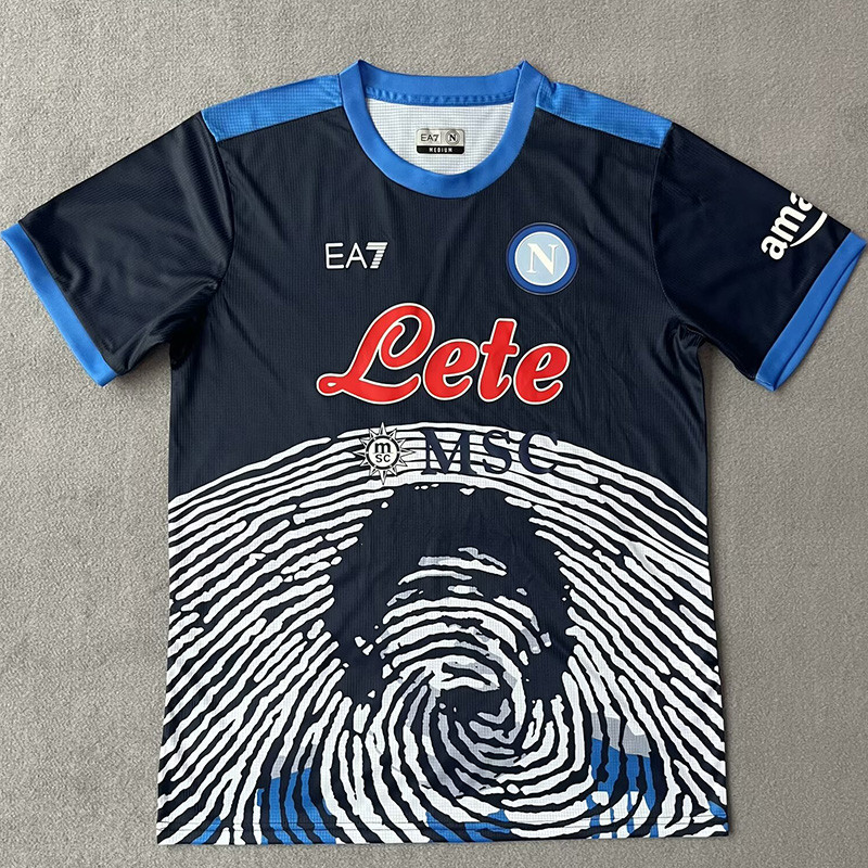 21-22 Napoli Royal blue Commemorative Edition Fans Soccer Jersey