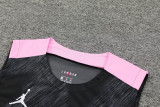 24-25 PSG Black Vest Short traning suit