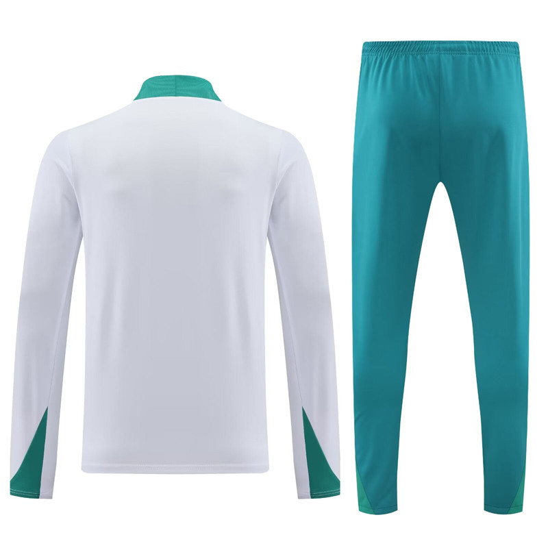 24-25 Portugal White Half Pull Tracksuit