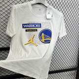 T194 Warriors Jordan White High Quality Casual T-Shirt