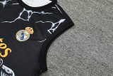 24-25 Real Madrid Black white Vest Short traning suit