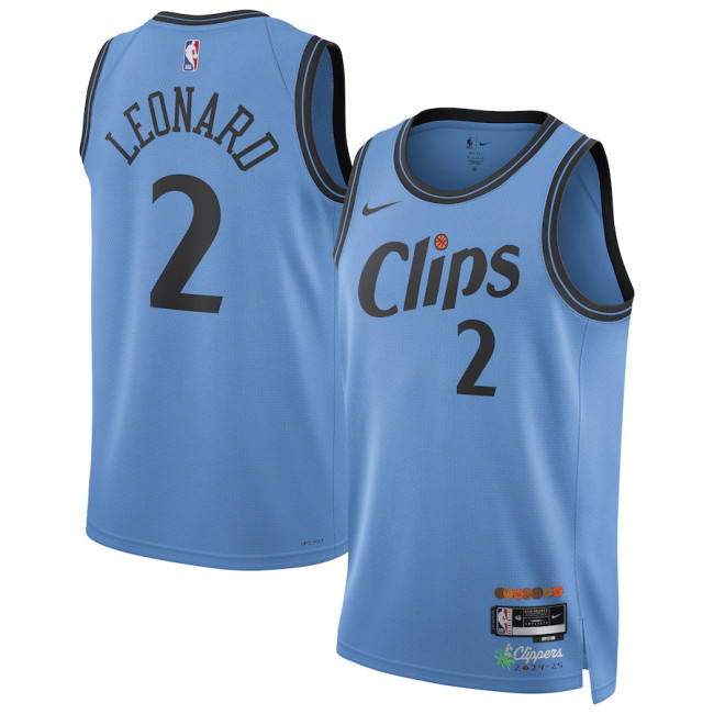 Mens Los Angeles Clippers Nike Blue 2024/25 Swingman Jersey - City Edition