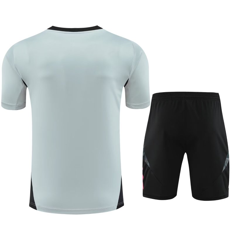 Mens Juventus Short Training Suit Grey 2024/25